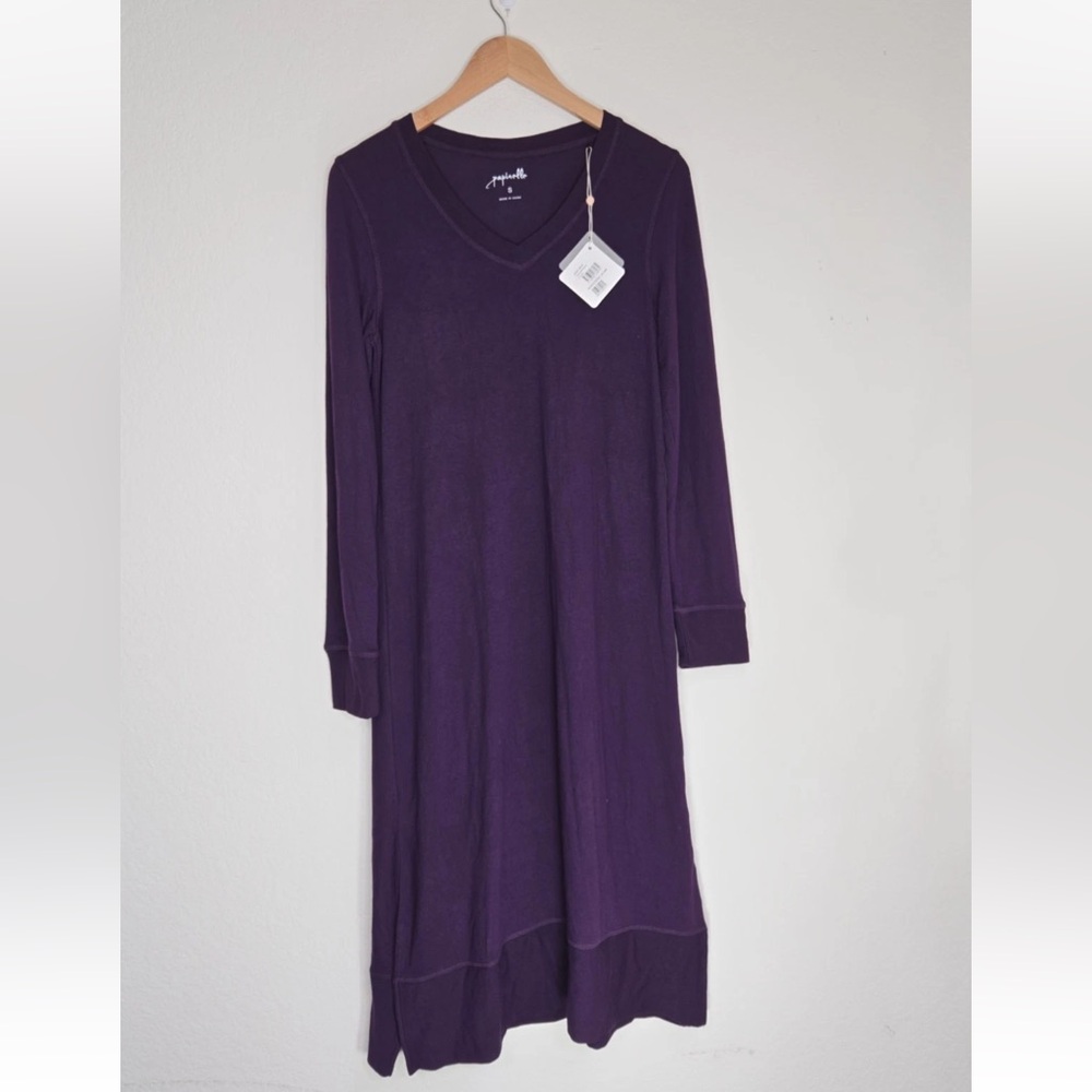 Papinelle Feather Soft Nightie Prune Size S Womens NEW